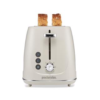 Plastic 2 Slice Toaster, White - 22660