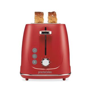 Plastic 2 Slice Toaster, Red - 22661