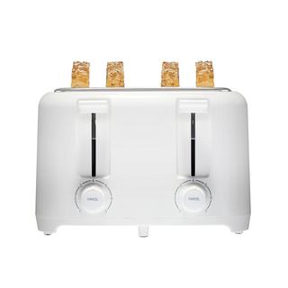 Wide-Slot 4 Slice Toaster, White - 24214PS