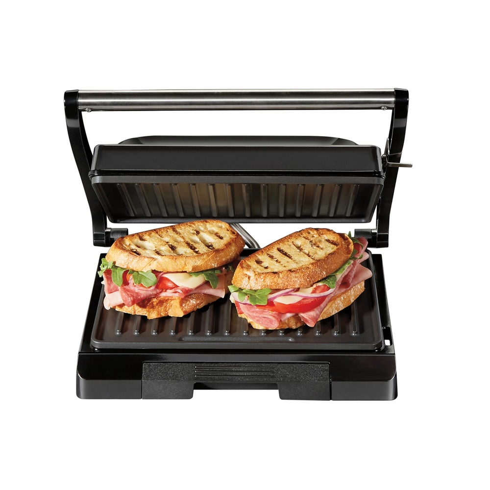 Proctor Silex Sandwich Maker, Nonstick Surface, Compact, Easy to Store,  White, 25401