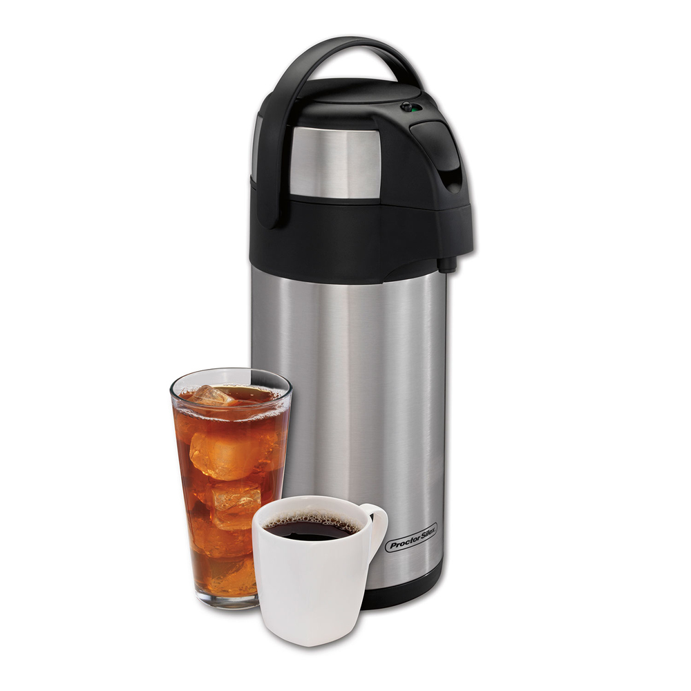 Air Pot Beverage Dispenser Hot Or Cold Thermos Pump