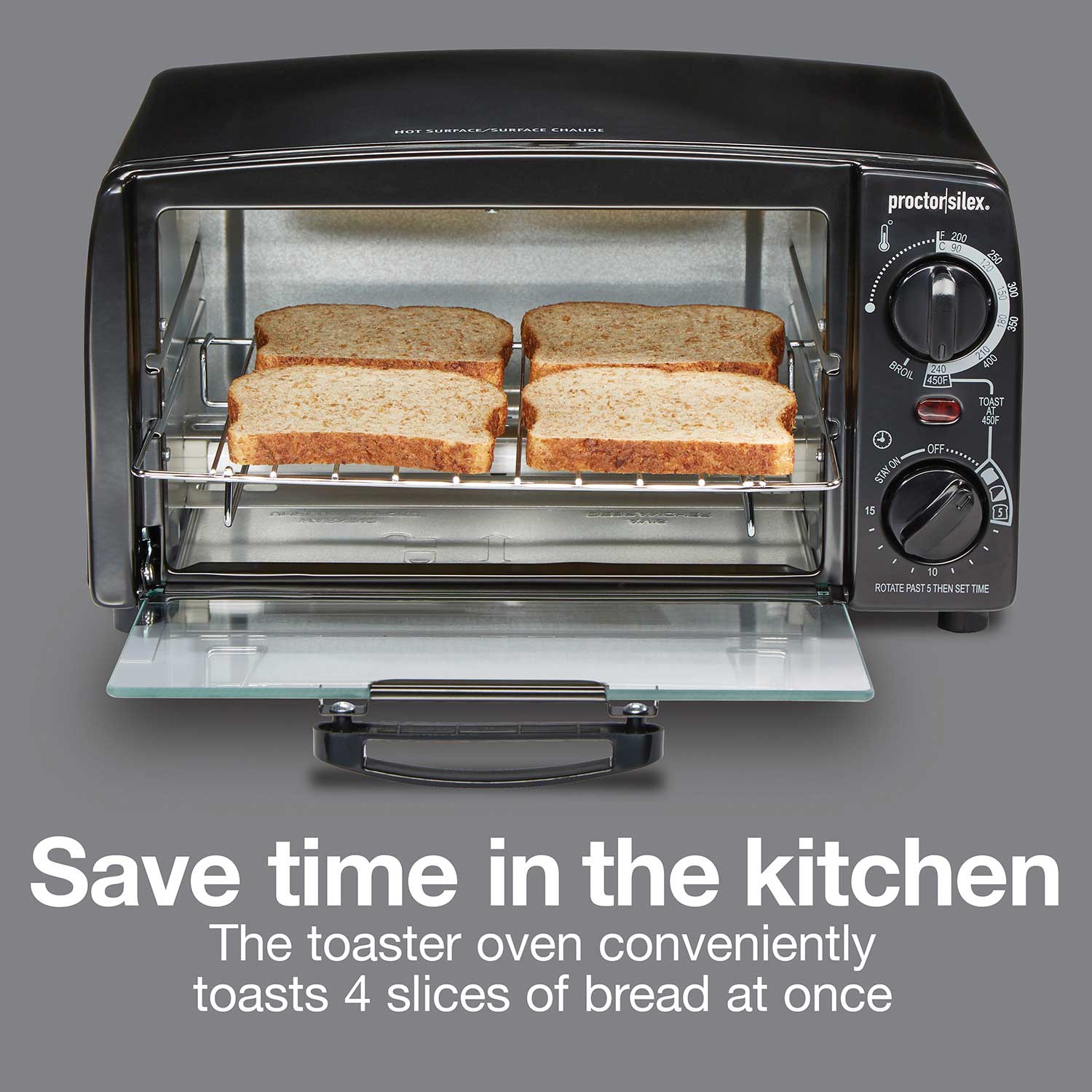 4 Slice Toaster Oven With Broiler Model 31118ps Proctorsilex Com