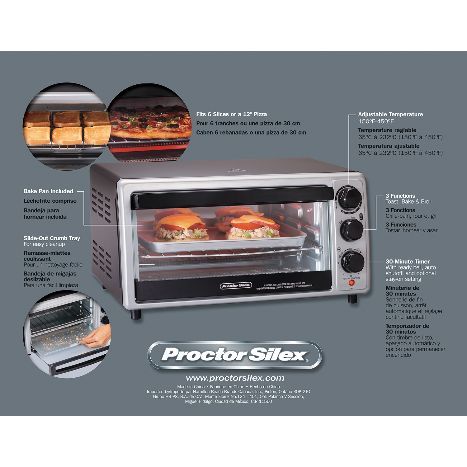 6 Slice Toaster Oven Model Proctorsilex Com