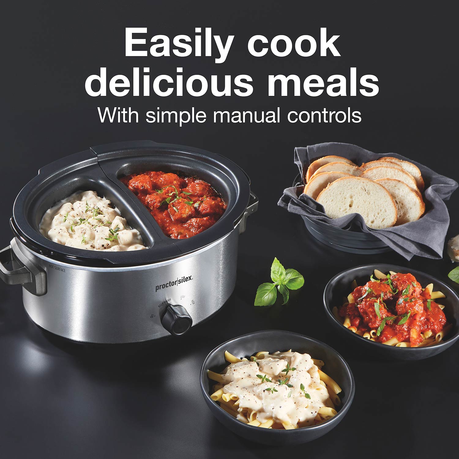 2 QT Slow Cooker in Matte Black - Effortlessly Cook Delicious Meals for  Small Families