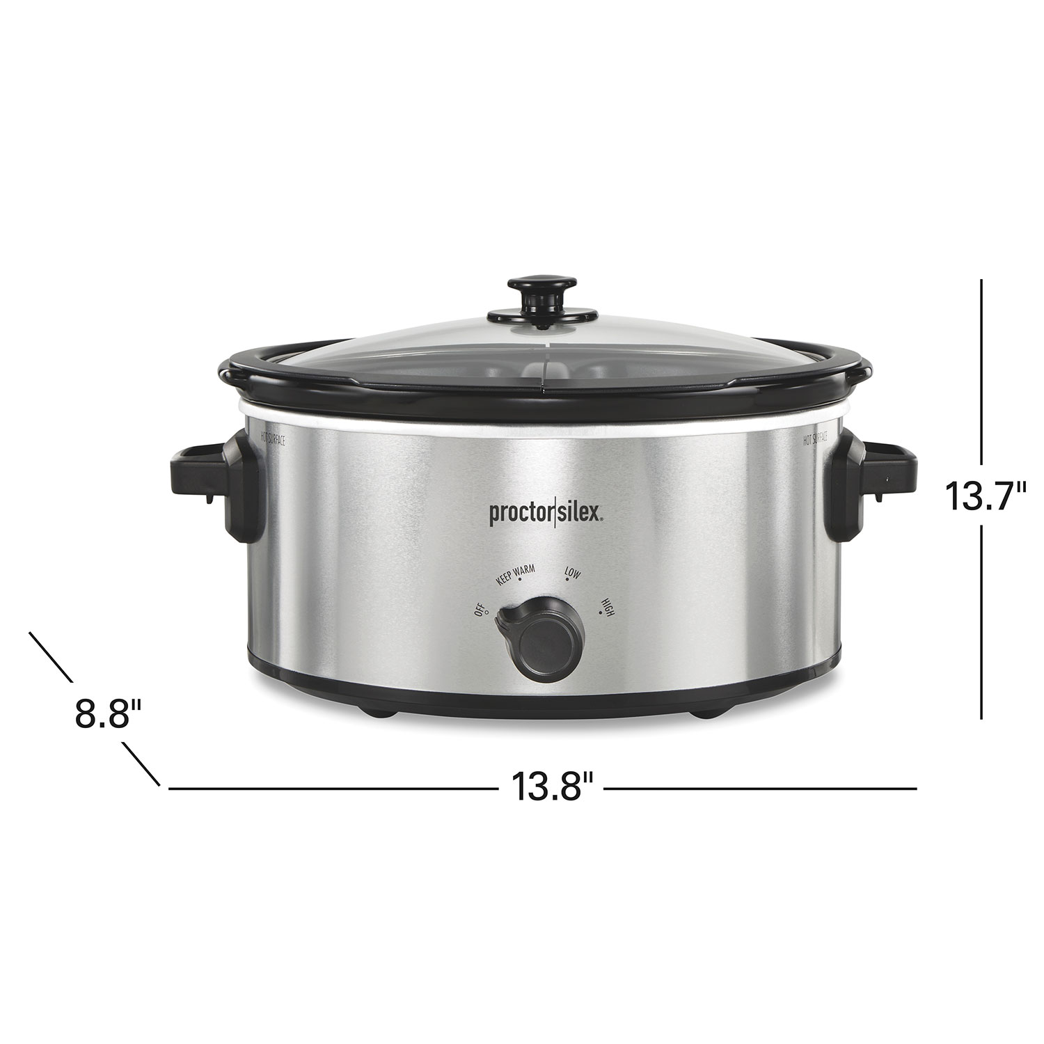 6 Quart and Split 2.5 Quart Double Slow Cooker and Food Warmer,  Programmable Slow Cooker with
