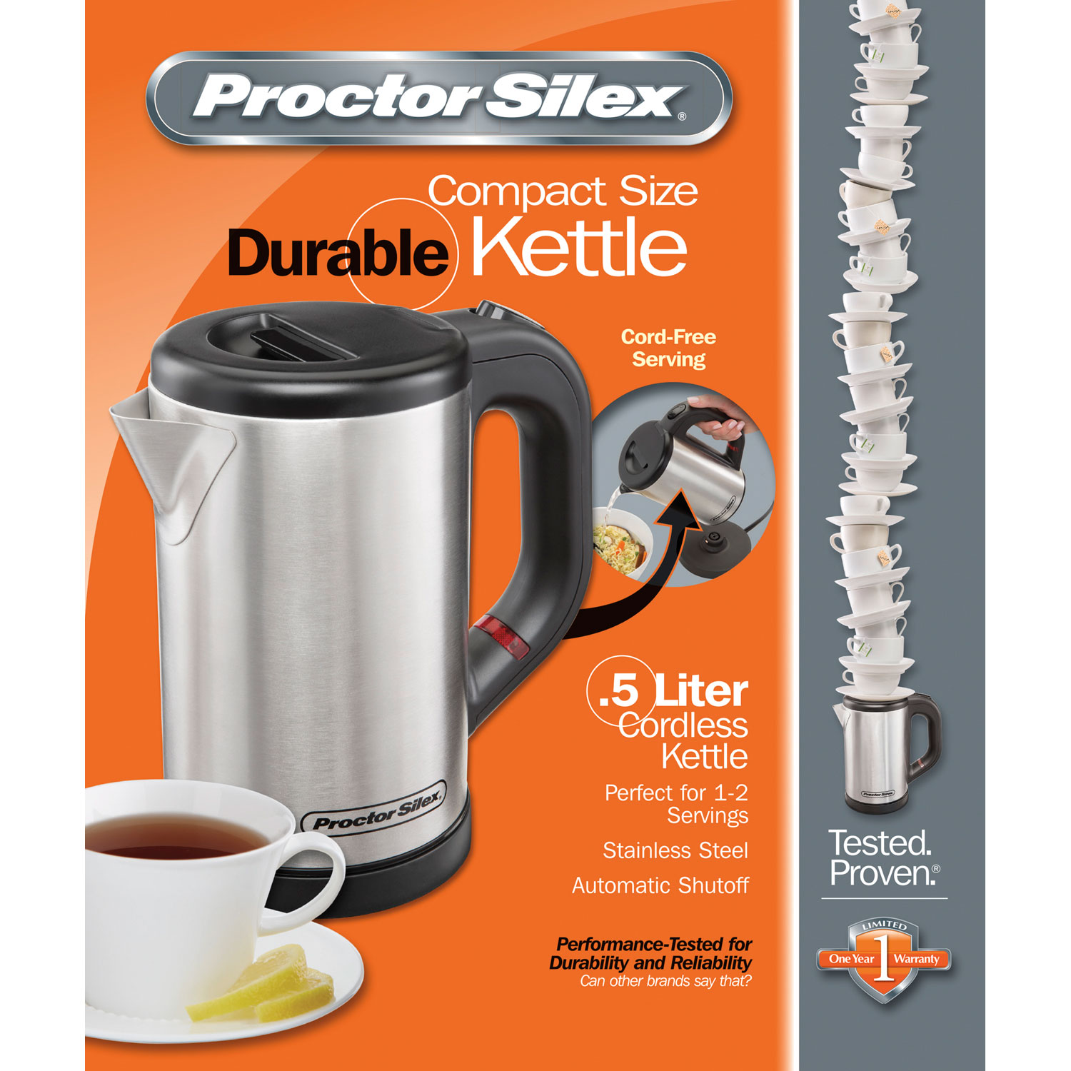 Compact .5 Liter Cordless Kettle 