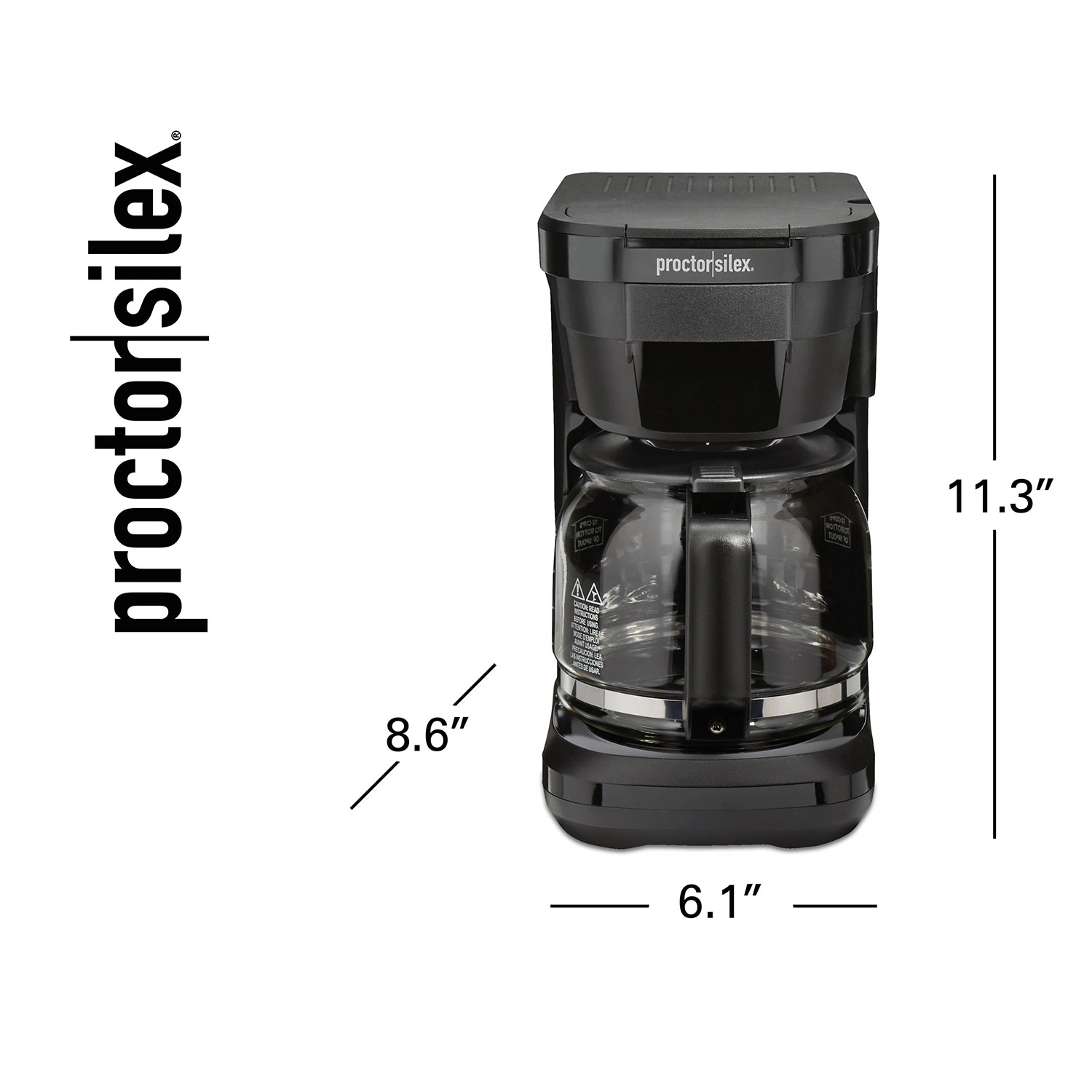 Replacement Coffee Carafe for Black and Decker 12-CUP Coffee Maker, Black  Handle