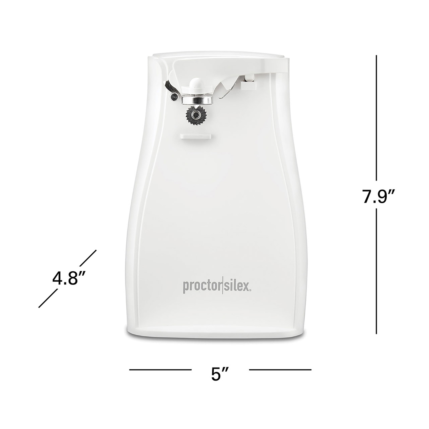 Proctor Silex Power Opener White Electric Can Opener - Dazey's Supply