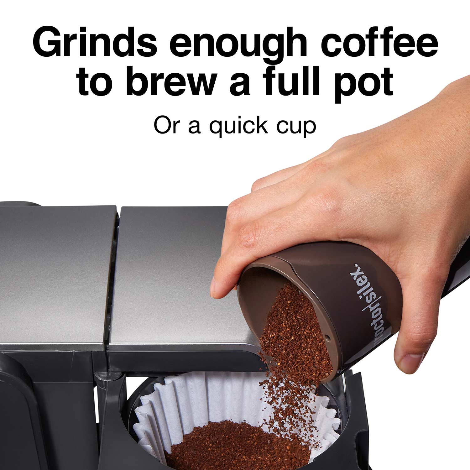  Mr. Coffee Simple Grind 14 Cup Coffee Grinder, Black