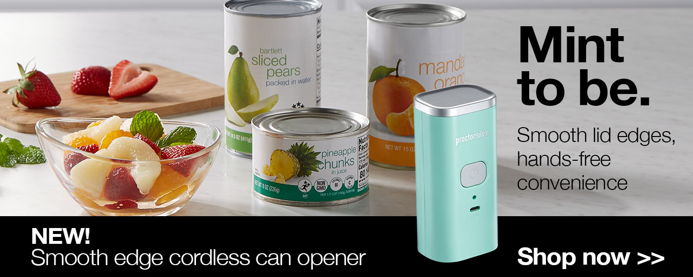 Mint to be. Smooth lid edges, hands-free convenience, shop the new smooth edge cordless can opener